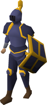 Mithril gold-trimmed set (lg) equipped