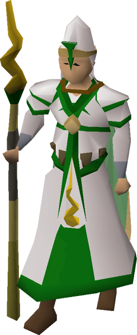 Guthix vestments equipped