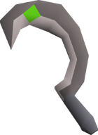 Emerald sickle (b) detail