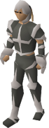 A player wearing skeletal robes.