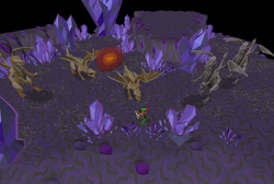 Charging dragonfire ward in Catacombs of Kourend