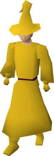 Yellow robes equipped
