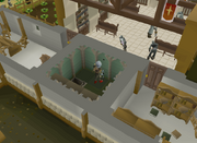 The secret room, peek through the hole.