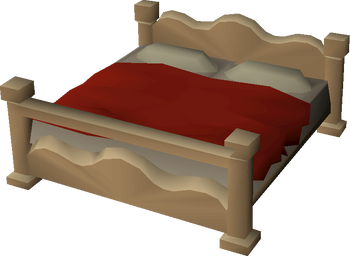 Large oak bed built