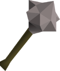 Steel mace detail