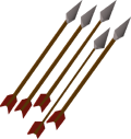 Steel arrows detail