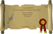 Demon Slayer reward scroll