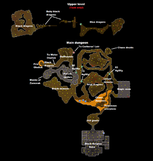 Taverley Dungeon map