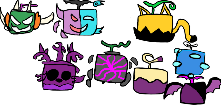 how to draw Blox Fruits 
