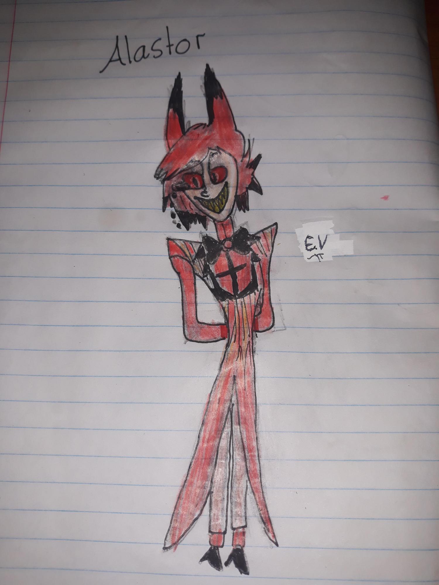 Alastor First Time Drawing Him Fandom