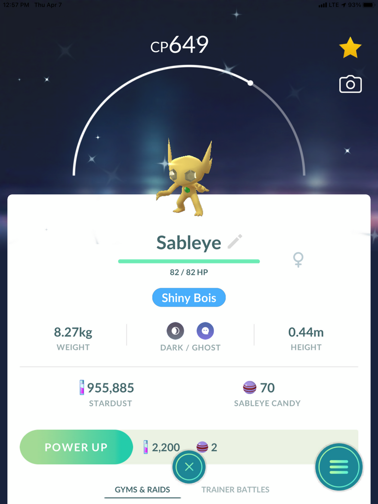 Shiny Sableye - Pokemon Go