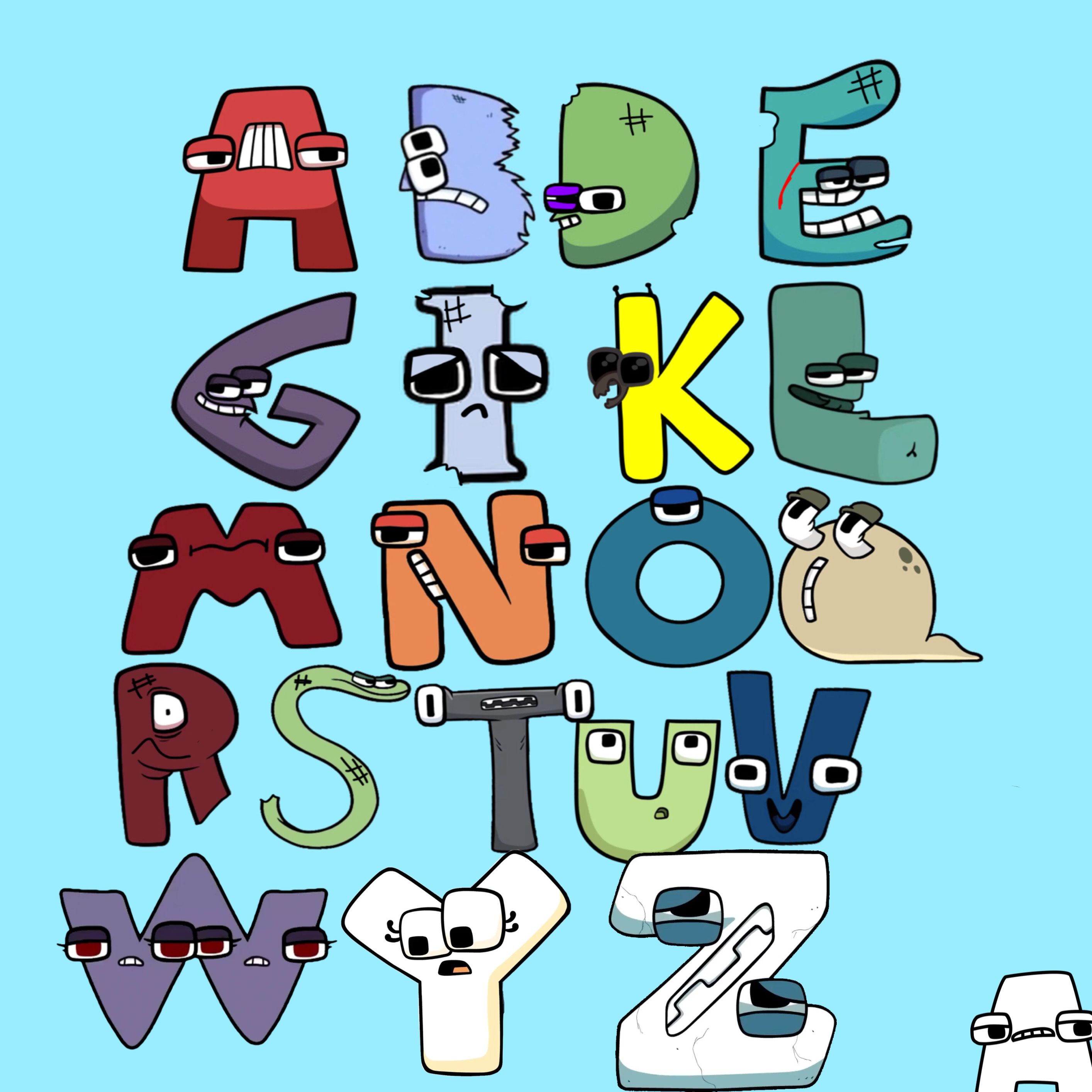 Alphabet lore but Scratch Cats A-S (Story)  Version 