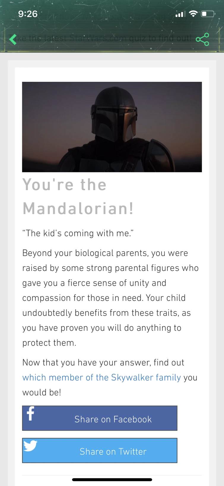 ⏲ [StarWars.com] QUIZ: WHICH STAR WARS DAD ARE YOU? | Fandom
