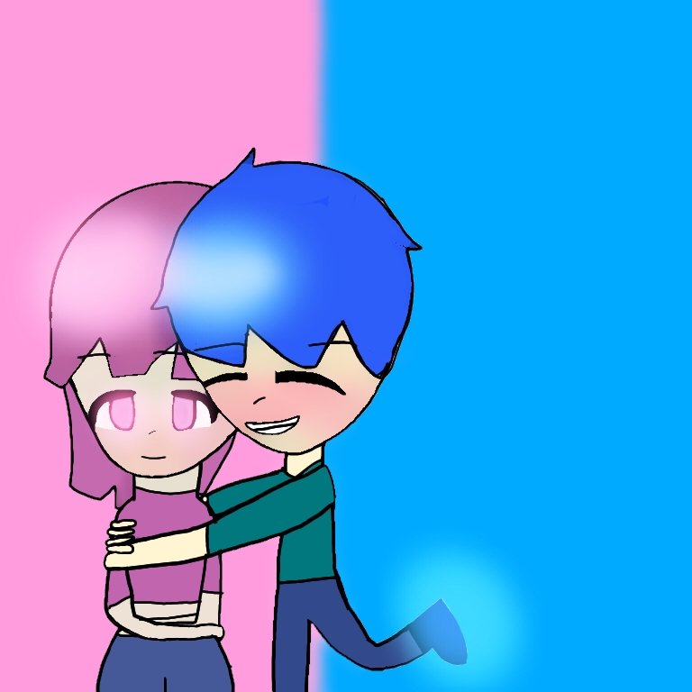 Neon Pink Cat And Neon Blue Dog Art Fandom - roblox adopt me neon blue dog