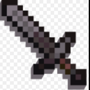 Netherite Minecraft Sword