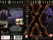 The X Files File 1 The Unopened File UK VHS 1996 Cover-min