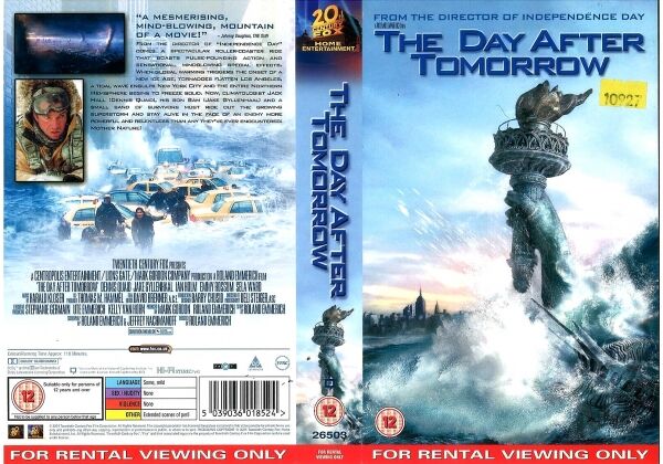 The Day After Tomorrow | 20th Century Fox Videos (UK) Wiki | Fandom