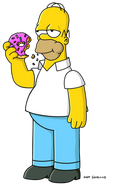 Homer Simpson in The Simpsons series.
