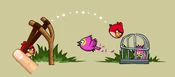 Red's tutorial in Angry Birds Rio.