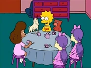 Janey, Lisa, Sherri and Terri in Lisa's room