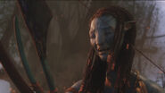 Neytiri weeping as her father dies.