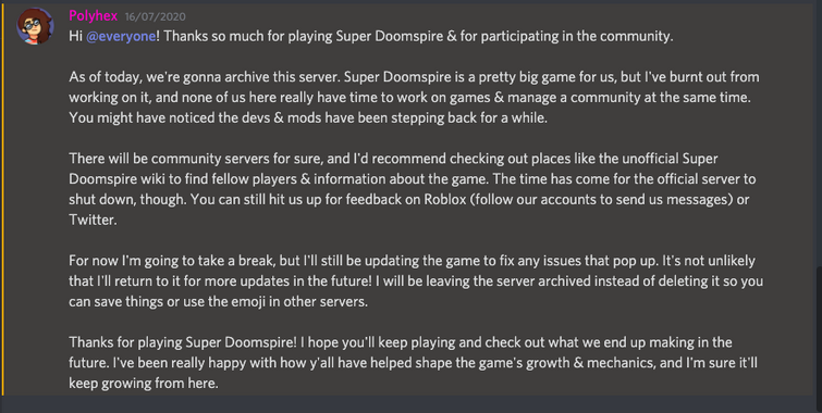 Why Is The Discord Link On The Main Page Invalid Fandom - roblox super doomspire wiki