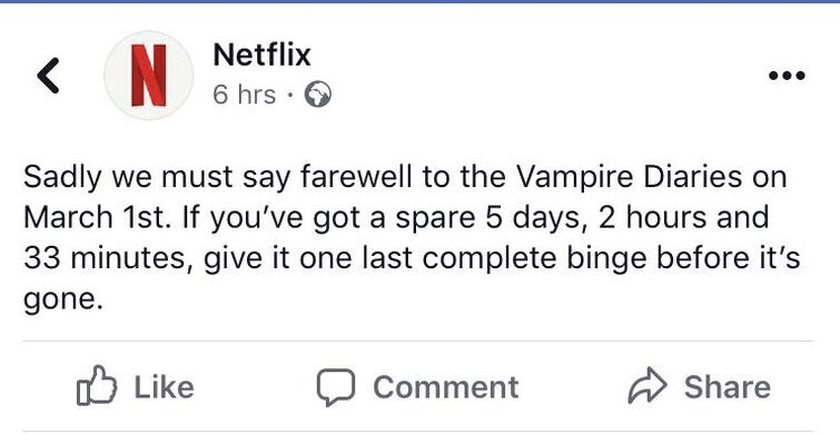 THE VAMPIRE DIARIES PODE RETORNAR AO CATÁLOGO DA NETFLIX 