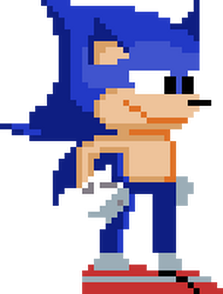 Pixilart - faker sonic by blue-blue