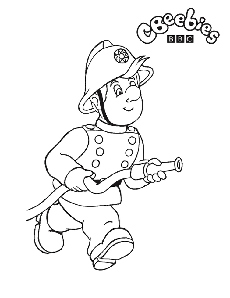 Fireman Sam Penny Coloring Pages