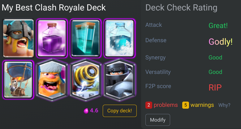 Cr decks deals