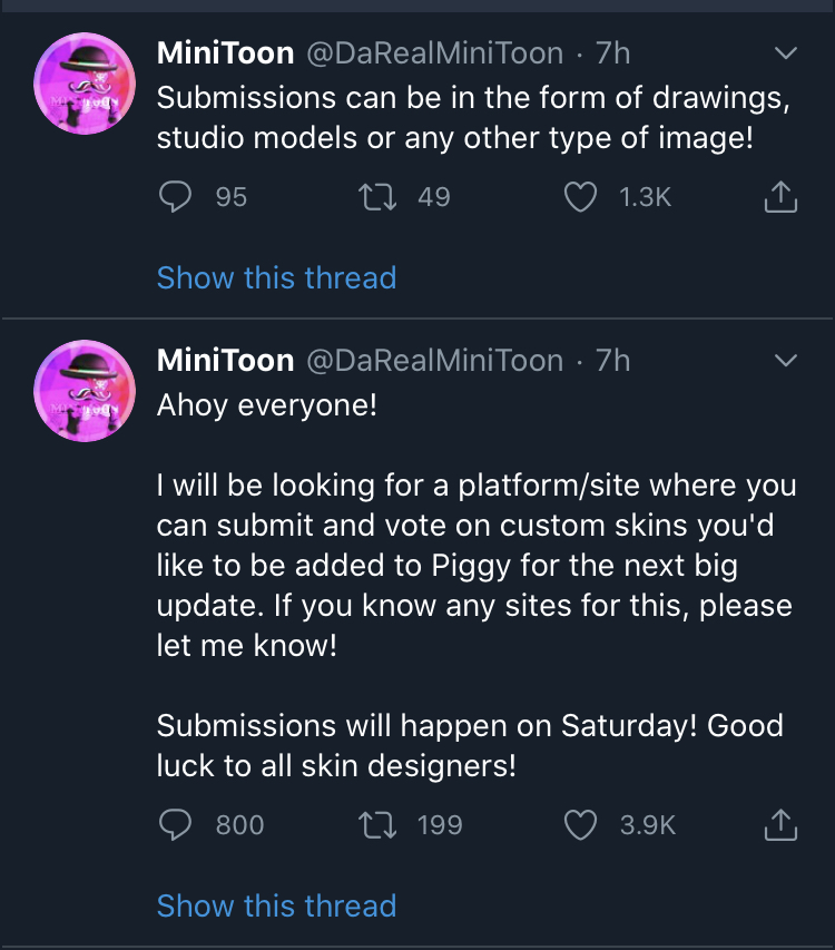 Send Mini Spoon Images Of Your Piggy Skin Suggestions Fandom - roblox piggy keycode