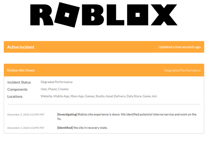 Roblox.status.io Is roblox down?? 