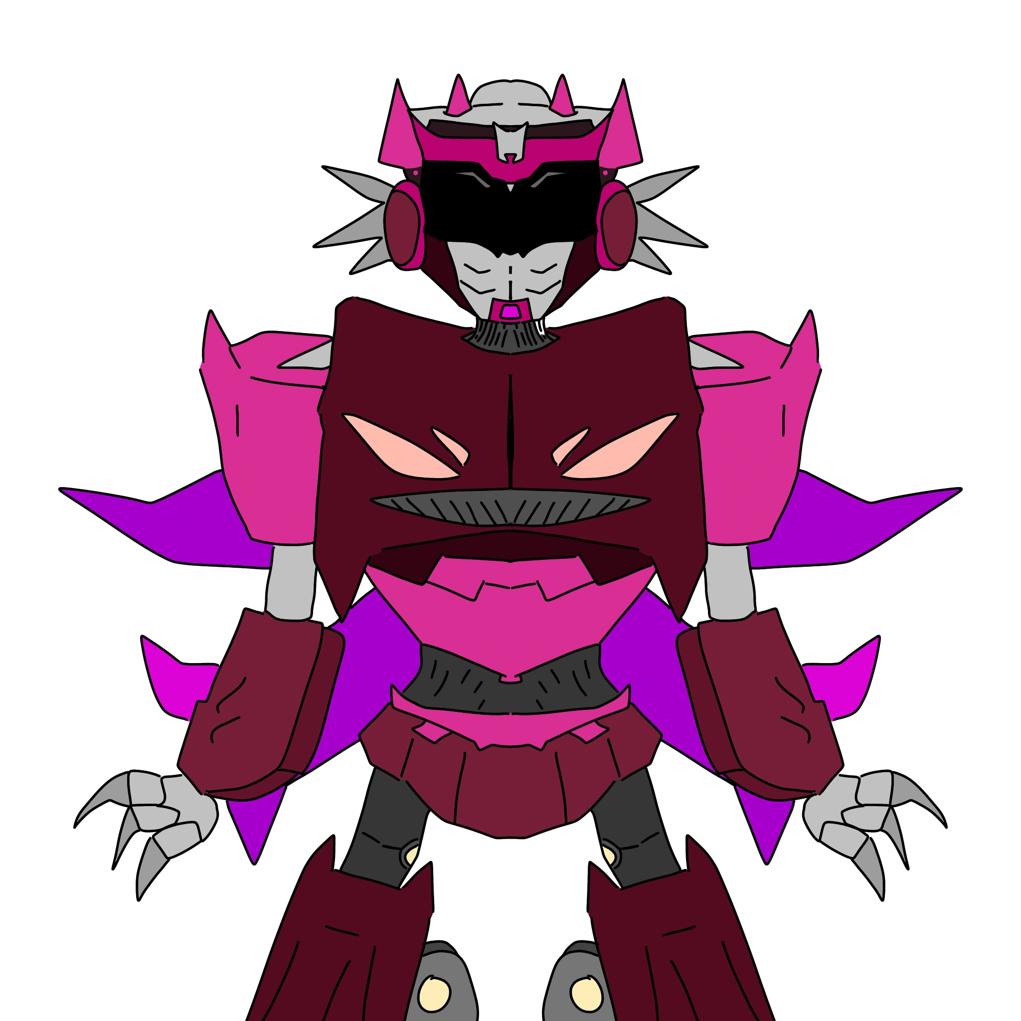 WIP of Glitch as a Transformers Fandom