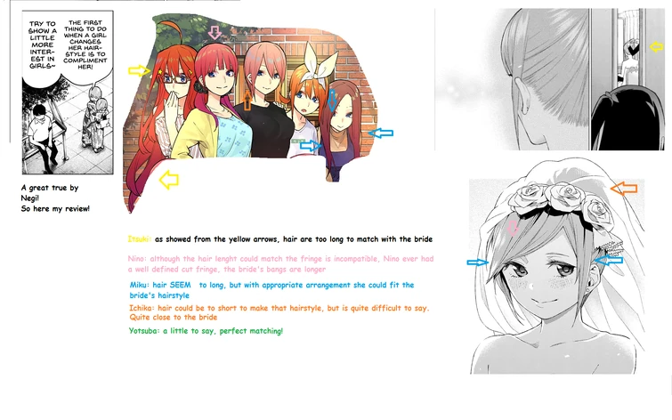 A semi-serious comparison on quituplets and the bride's hairstyle.