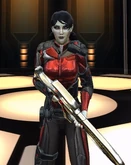 Lt. Malitzka prepped for away mission