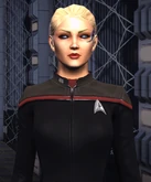 Commander Anja Malitzka while serving as Executive Officer