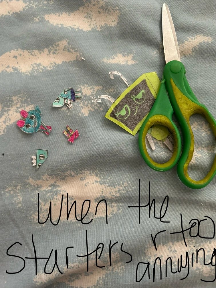 Silly art (TW: scissors and dead toons) | Fandom