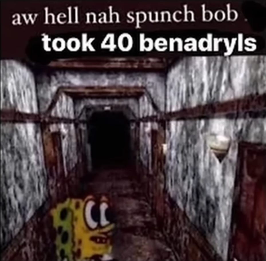 Aw hell nah spunch bob took 40 benadryls | Fandom