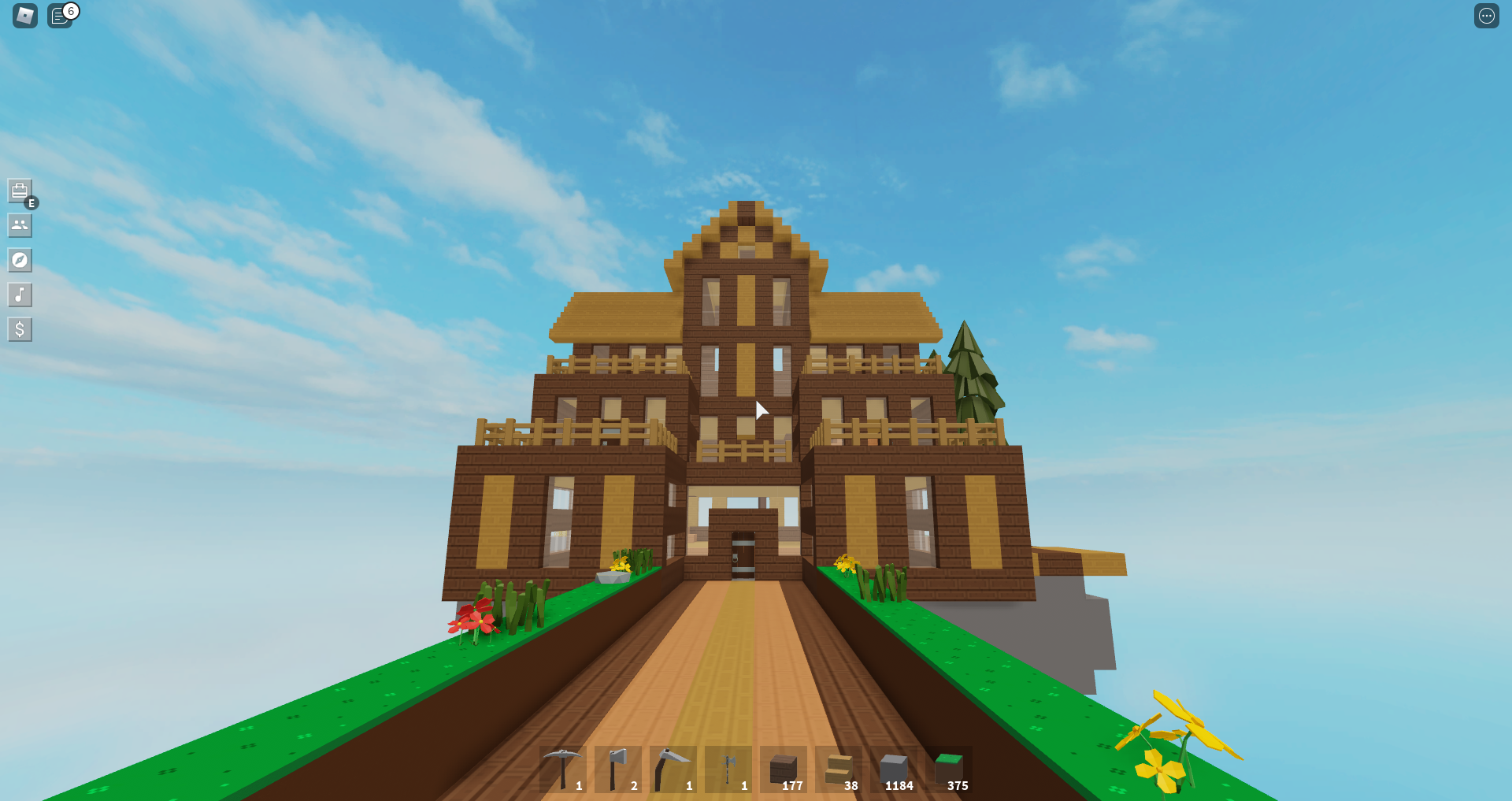 Behold The Mega Base Fandom - roblox skyblock tree house