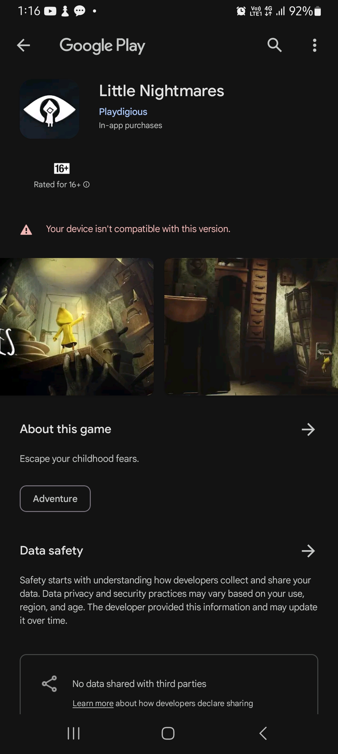 Very Little Nightmares - Apps on Google Play