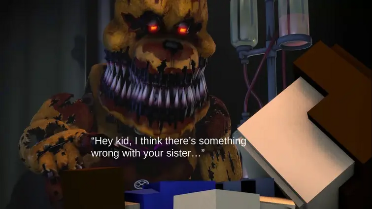 Fnaf Nightmare Fredbear - online puzzle