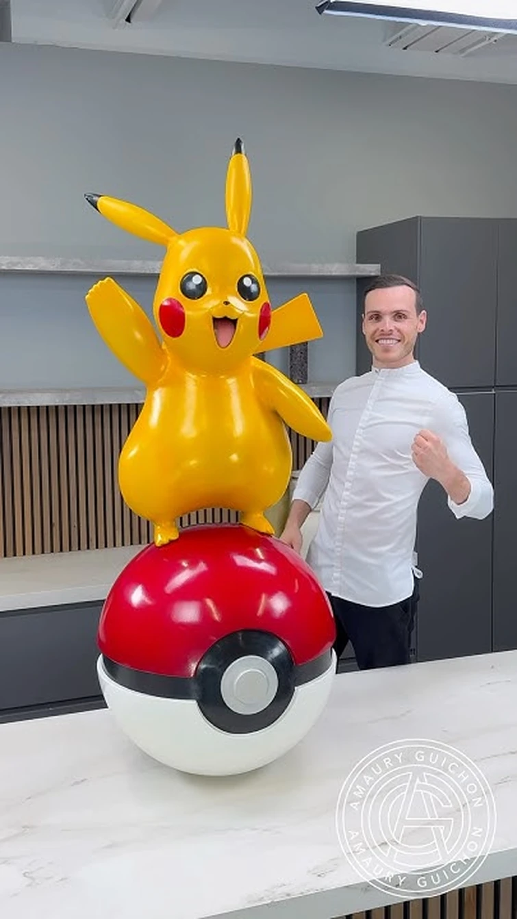 Chocolate Pikachu! Gotta eat ‘em all! 🍫 Which Pokémon should I do next? #amauryguichon #chocolate