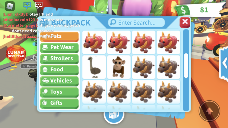 Metal Ox, Trade Roblox Adopt Me Items