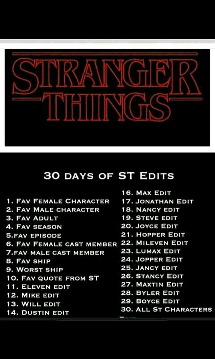 30 day challenge | Fandom