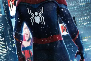 Juniors Womens Marvel Spider-Man: Homecoming Four Square T-Shirt - Navy  Blue - Medium