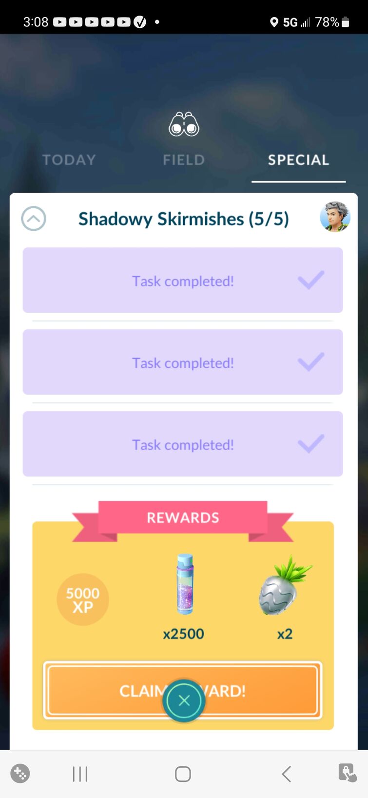 Pokémon Go Shadowy Skirmishes quest steps