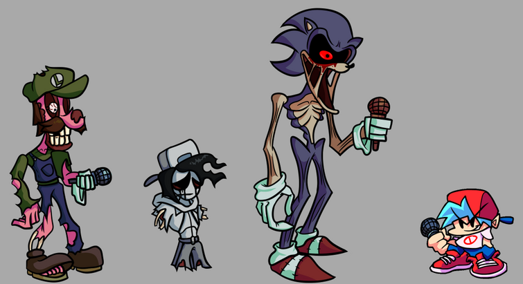 Some doodles of The Executables (my name for the Sonic Creepypasta/Horror  group) : r/fnfsonicexemod