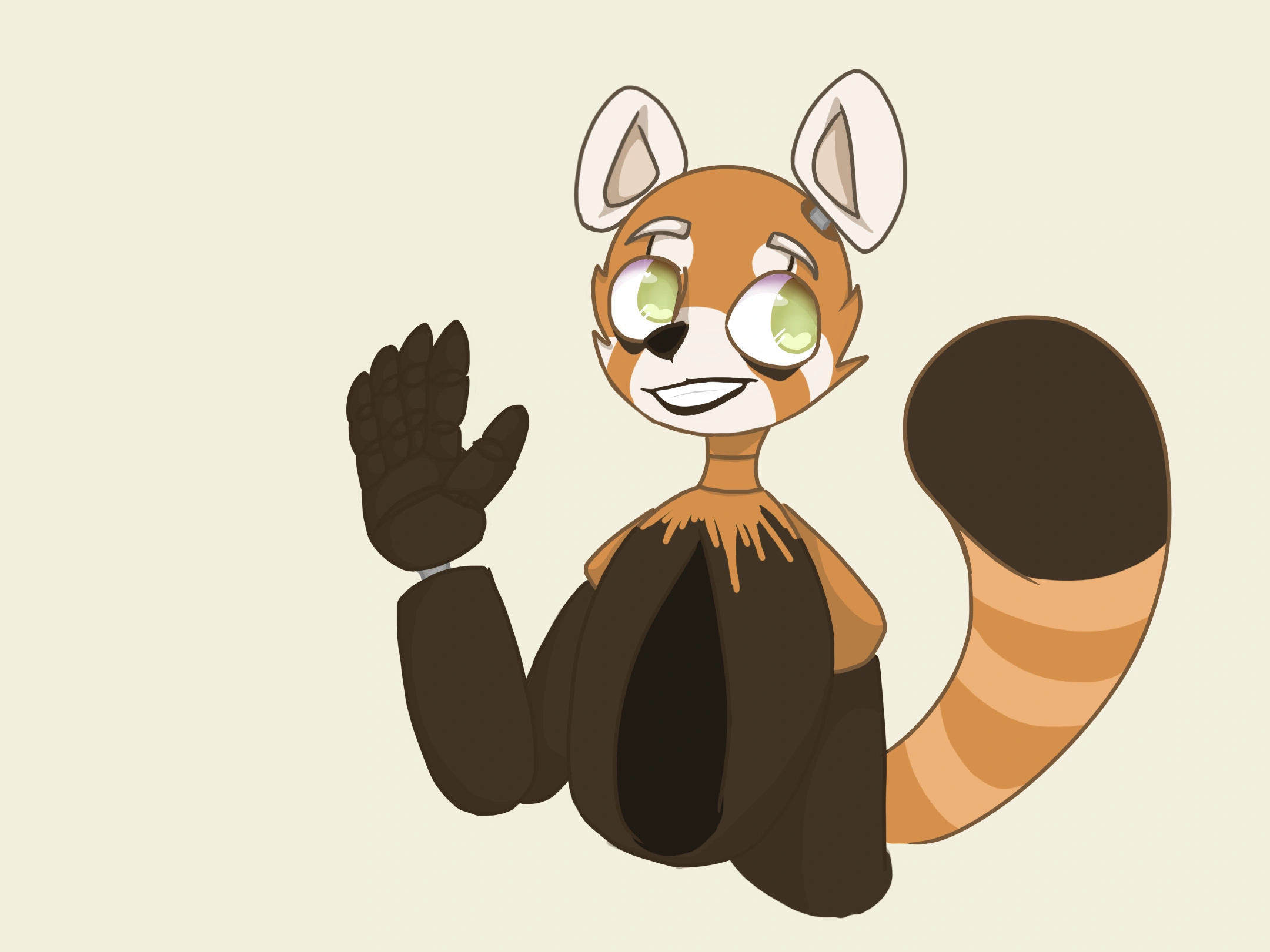 Heh- I tried to draw one of my (animatronic) FNaF OC. His name is ...