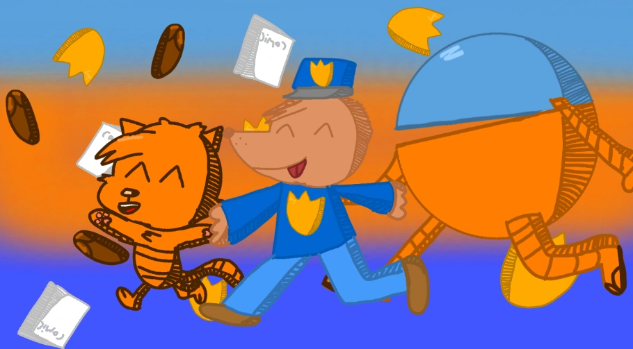 Hi everybody just started posting on the dog man wiki! Here's some art ...