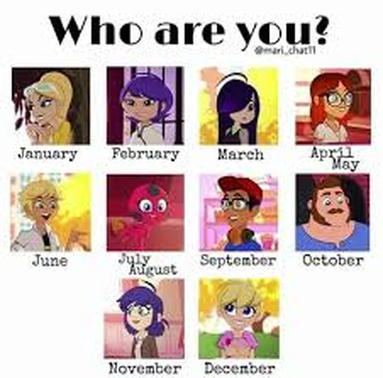 Which Miraculous Character Are You Based On Your Birth Month | Fandom